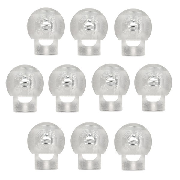 Roman Shade Adjustable Cord Leveling Orb, Roman Blind levelers, Clear, Ten Pack, Fast Free Shipping