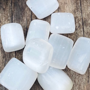 Selenite Tumbled, Moon Goddess, Angels, Positive Energy, Clearing Sacred Space