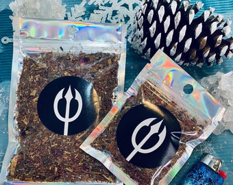 SALE! Winter Spell, Loose Incense, Magically Crystal Charged Blessed Incense, Herbs, Neptunes Ring