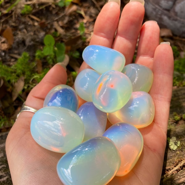 SALE! Tumbled Opalite, Powerful Connection, Business Success, Optimism, Tiffany Stone