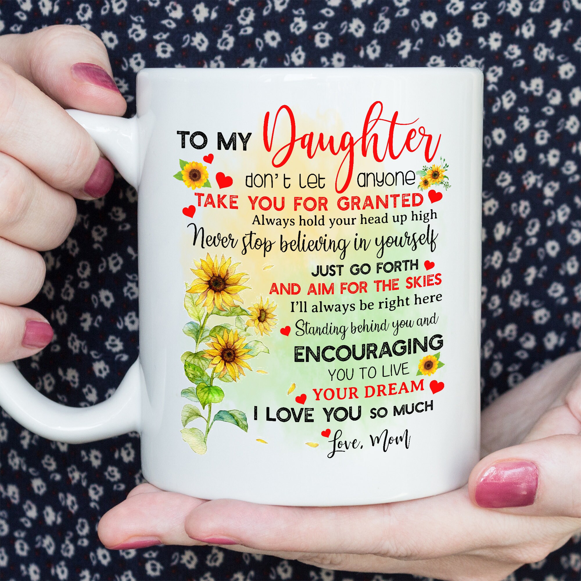 Daughter Birthday GiftTo My Daughter Love Mom Funny Etsy