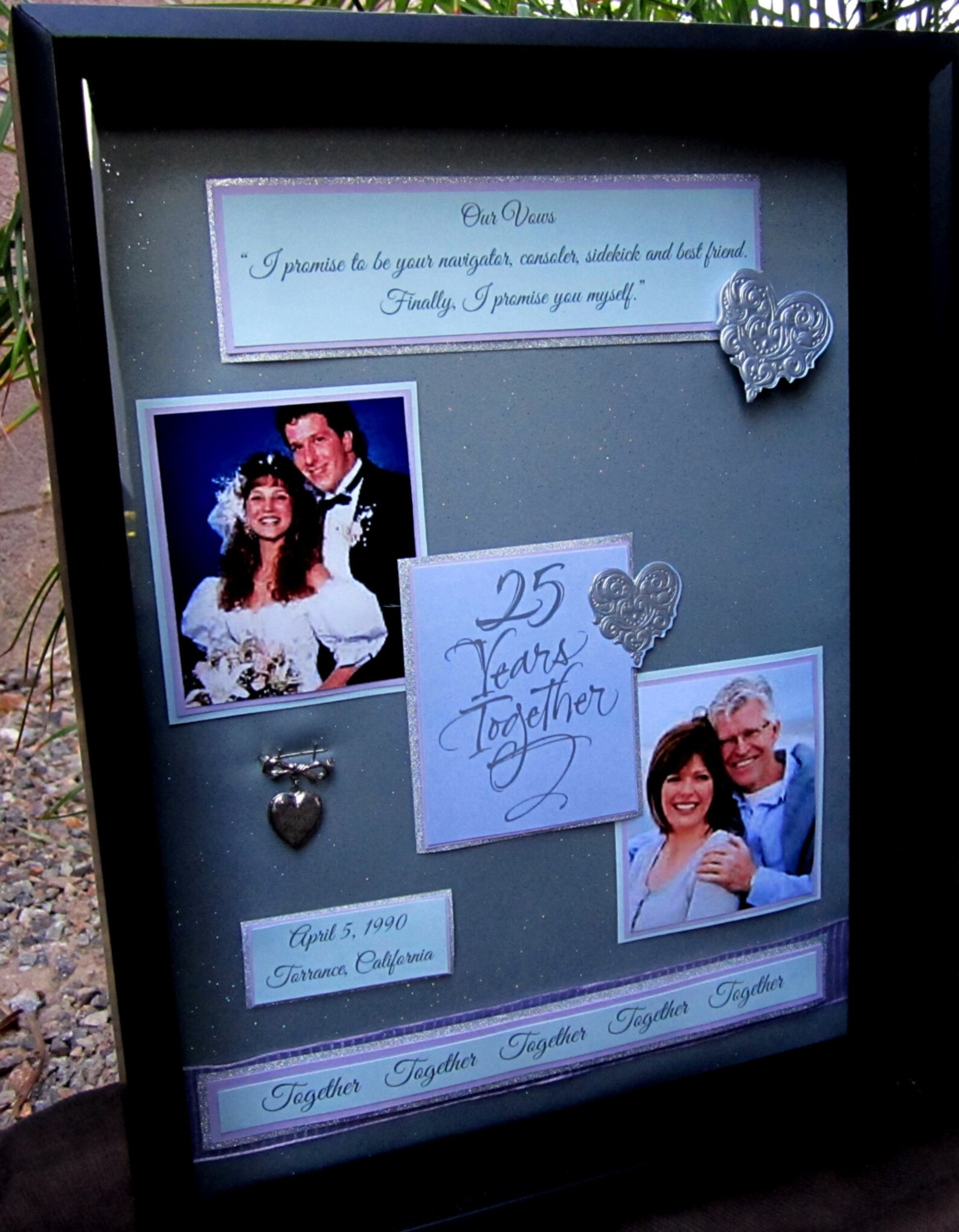 25TH Anniversary Shadow Box Etsy