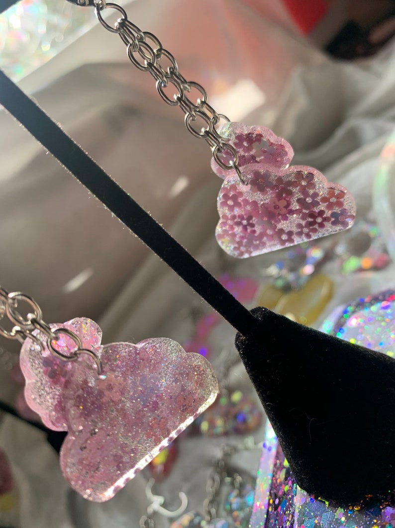Flower Power Cloud Drop Earrings