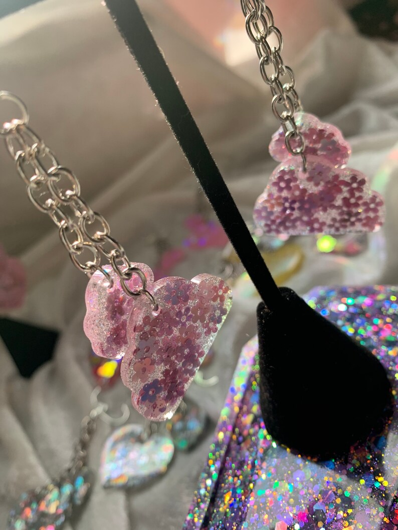 Flower Power Cloud Drop Earrings
