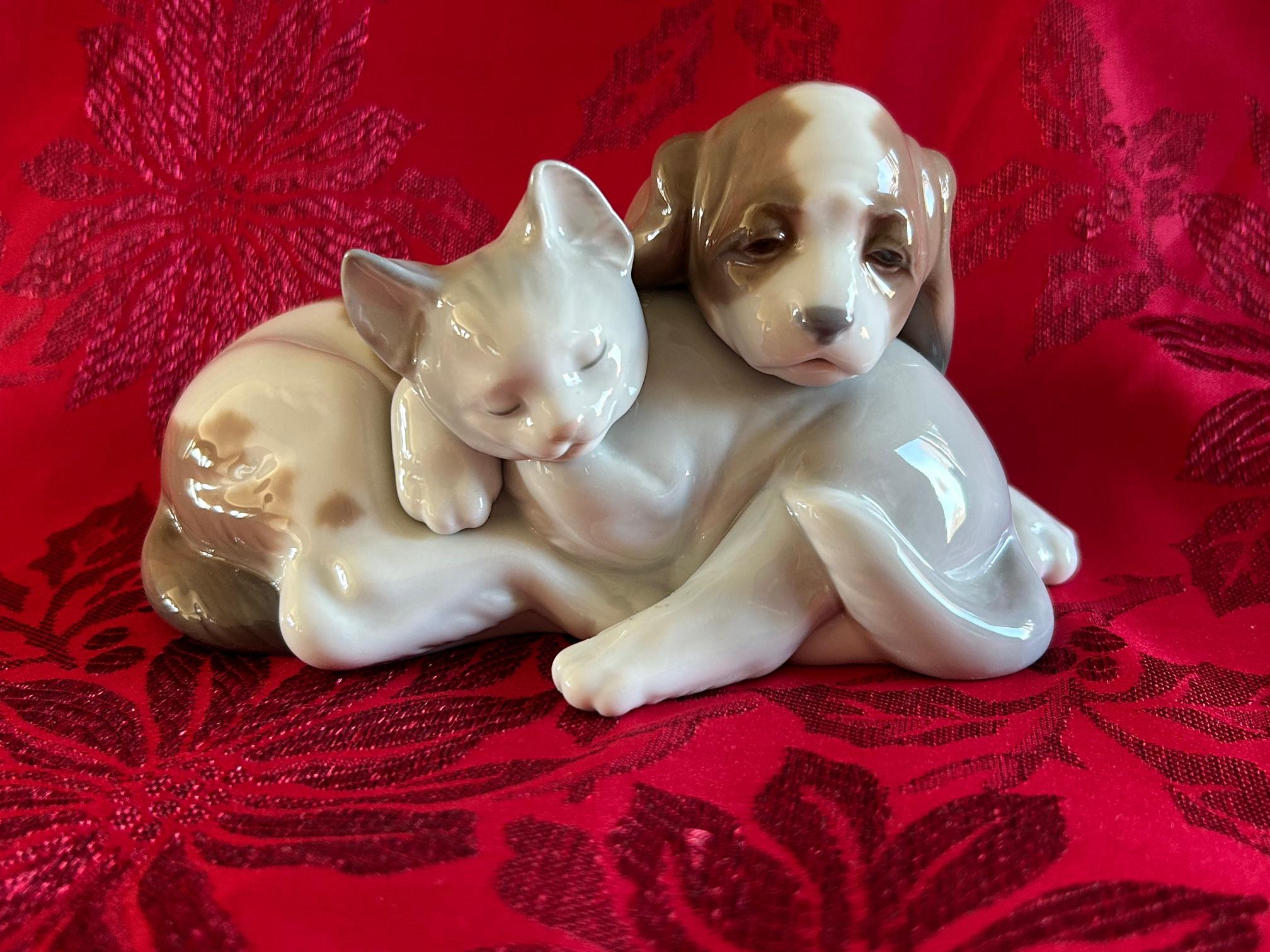 Lladro Cat Figurine - Etsy