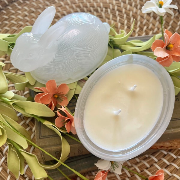 Milky Glass Bunny Soy Candle