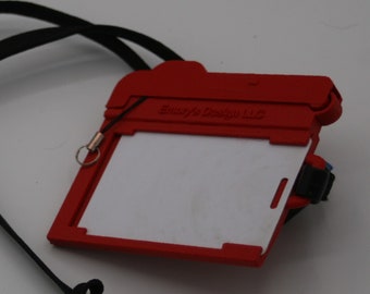Corporate keeper V2 (red textured plain back)