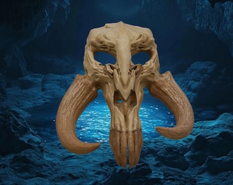 Mythasour Skull overlay replica Inspired by the Star Wars Mandalorian Universe