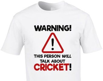 CRICKET GREAT GIFT FOR ANY CHILD & NAMED CRICKETER PERSONALISED BABY T-SHIRT 