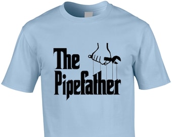 Le Pipefather T-Shirt Homme Drôle Métier Plombier Plomberie Collège Professeur Travail Cool Idée Cadeau Blague Film Parodie
