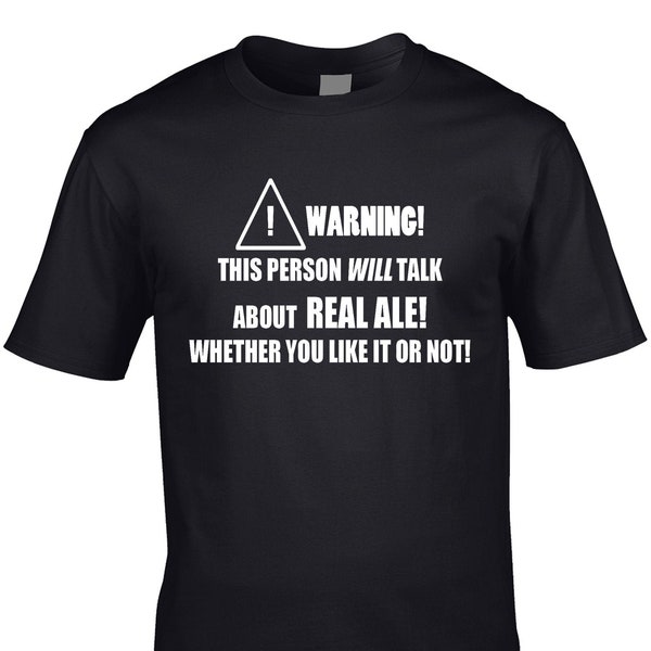 Real Ale Men's Funny T-Shirt Drink Brewer Beer Alcohol Pub Bar Campaign Drinking Hobby Cool Gift Idea Joke Birthday