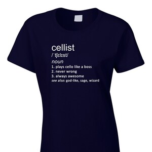 Cellist Mens Personalised T-Shirt Gift Music Cello Orchestra Instrument Player