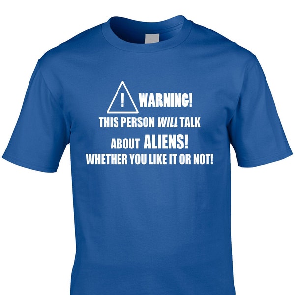 Aliens Men's Funny T-Shirt UFO Space Planets Rocket Galaxy Area 51 Conspiracy Hobby Gift Idea Joke Birthday