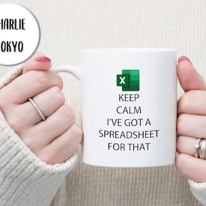 Keep Calm I Have A Spreadsheet For That Accountant Mug | Accounting Novelty Funny Offensive Tea Coffee Cup  | Office Work Job | 11oz Ceramic