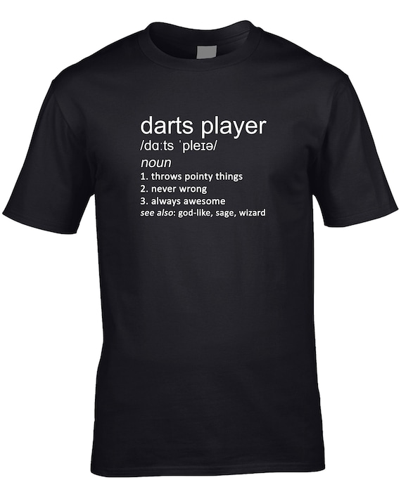 Darts Player Men's Funny Definition T-shirt Dart Flights - Etsy Australia