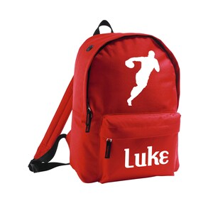 Sac à dos pour enfants joueur de rugby personnalisé ajoutez le nom de votre choix garçons filles sac d'école ligue de sport union sport équipe club jouer