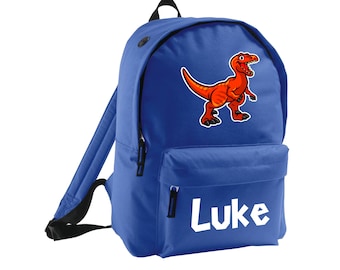 Personalized Velociraptor Kids Backpack: Jurassic Dinosaur School Bag