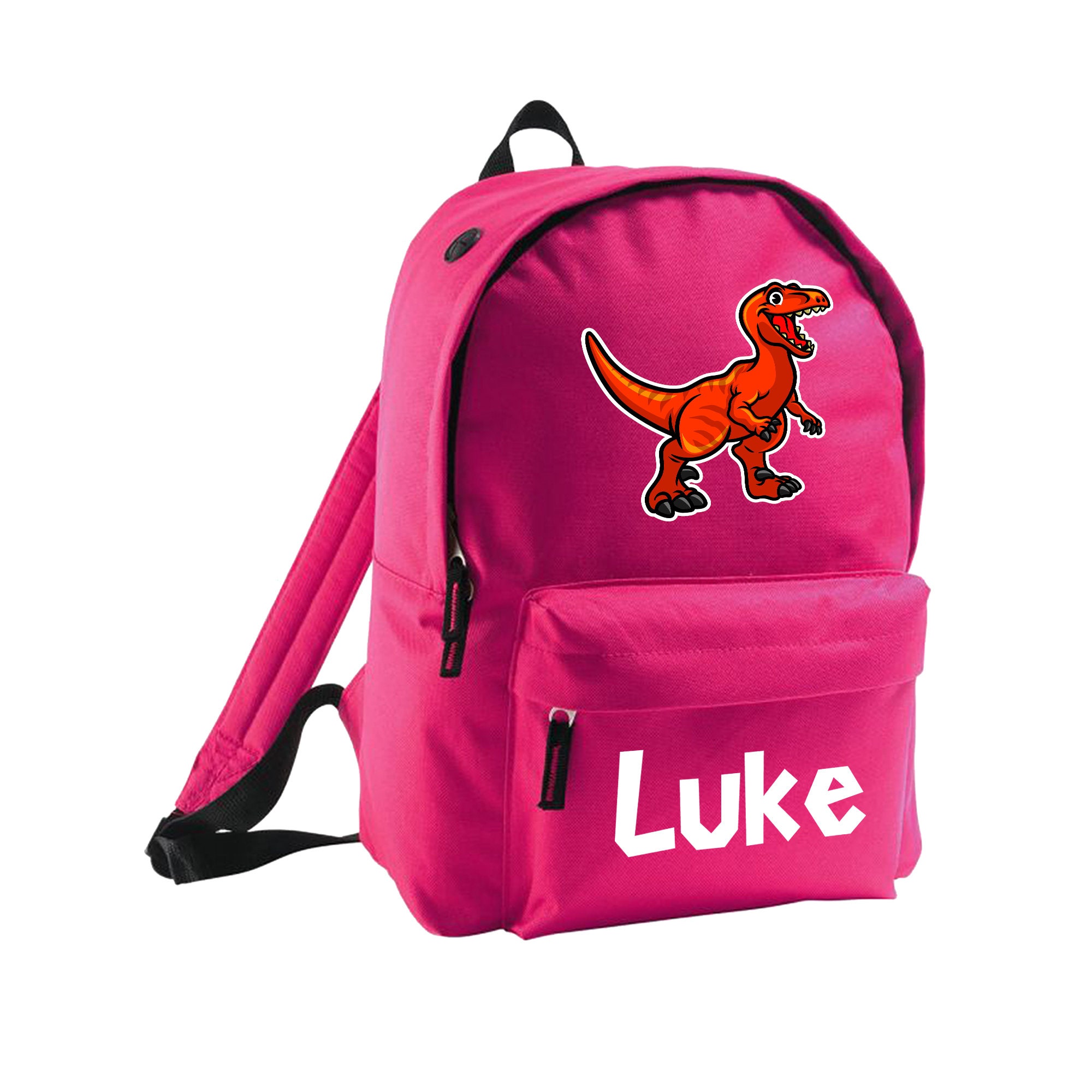 Personalized Velociraptor Kids Backpack: Jurassic Dinosaur School Bag ...