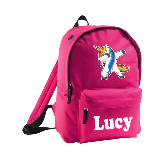 Unicorn Name Backpack Kids Bag Unicorn School Personalised Bag Name Girls Backpack for Girls Etsy