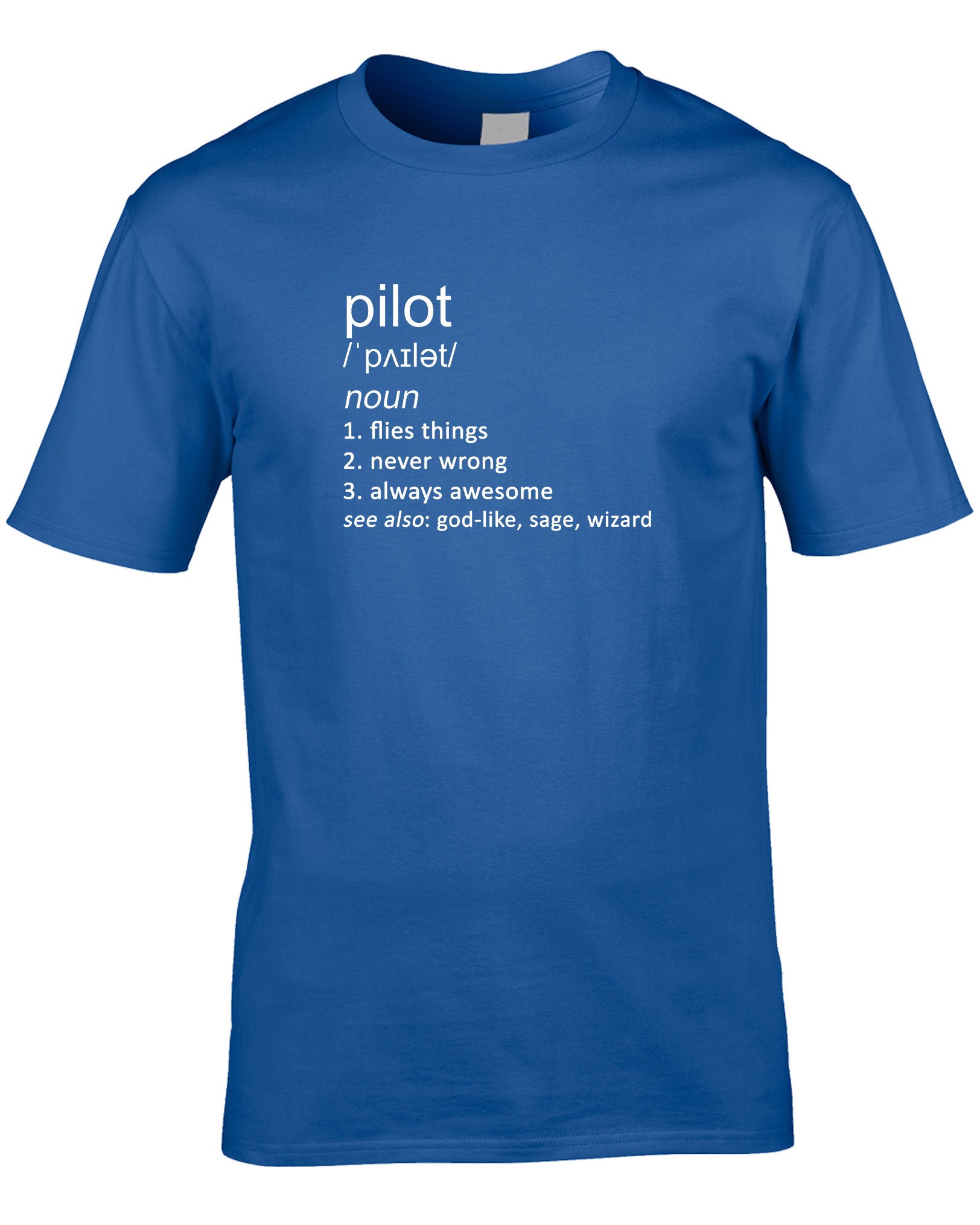 Pilot Men’s Funny Definition T-Shirt Planes Helicopter Fly Flight Flying Job Occupation Cool Gift Idea Joke Birthday