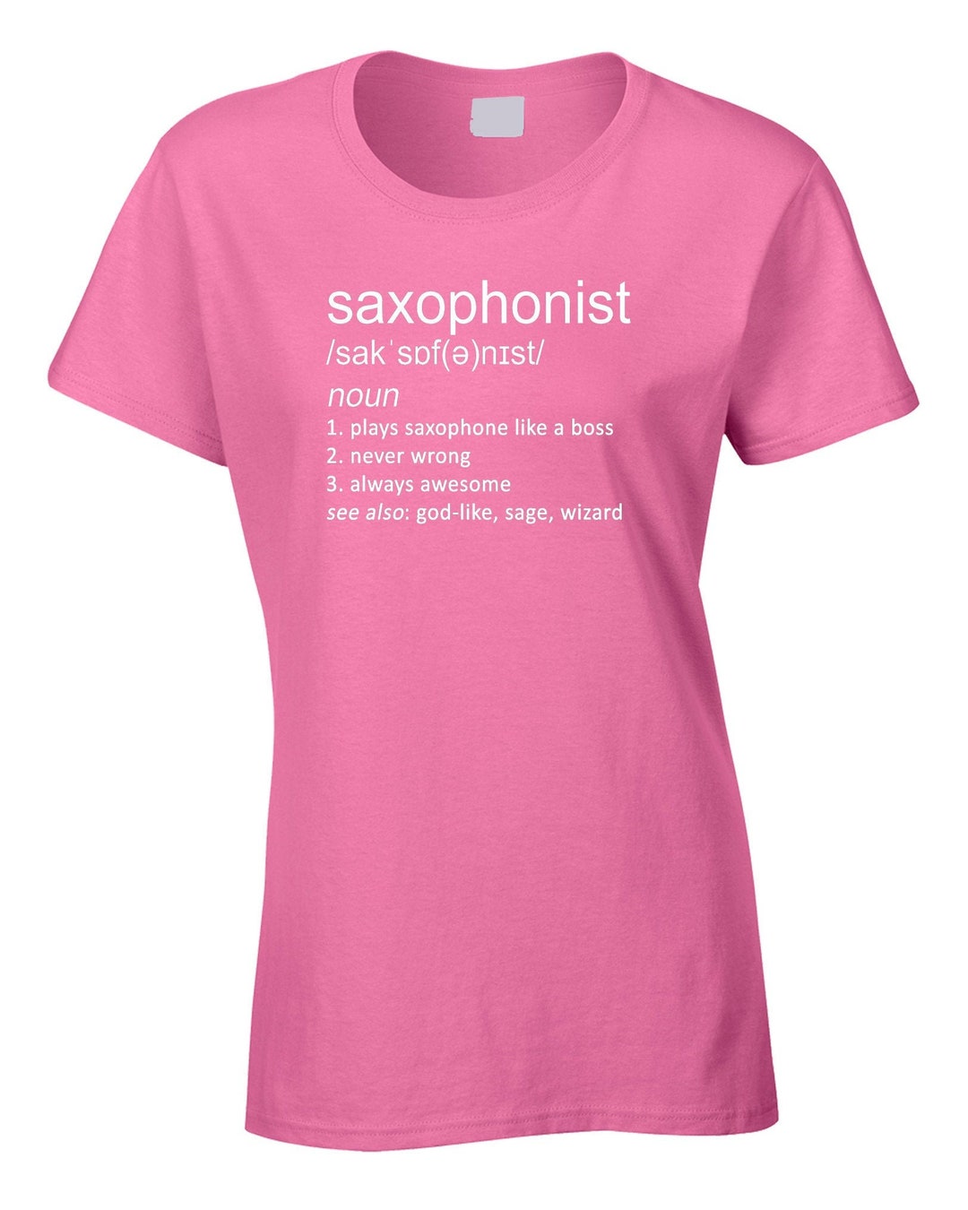 Saxophonist Music Women's Funny Dictionary Definition Tshirt Band Jazz