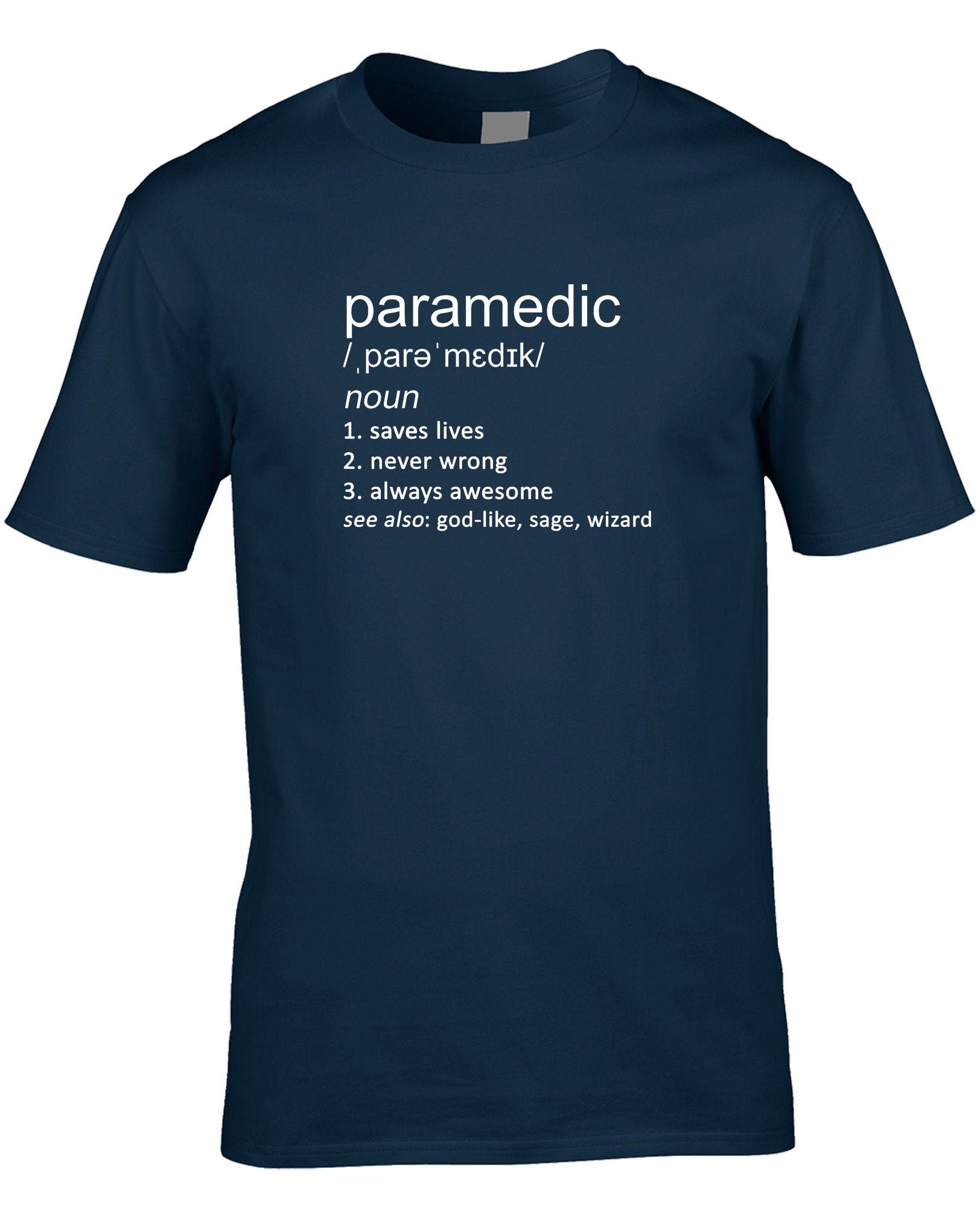 Camiseta con la definición de paramédico: regalo divertido de EMT - Etsy  México, image size:1624x2030