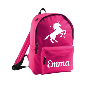 Sac à dos personnalisé licorne pour enfants, ajoutez un nom, garçons filles, cartable, livre, étude primaire, secondaire