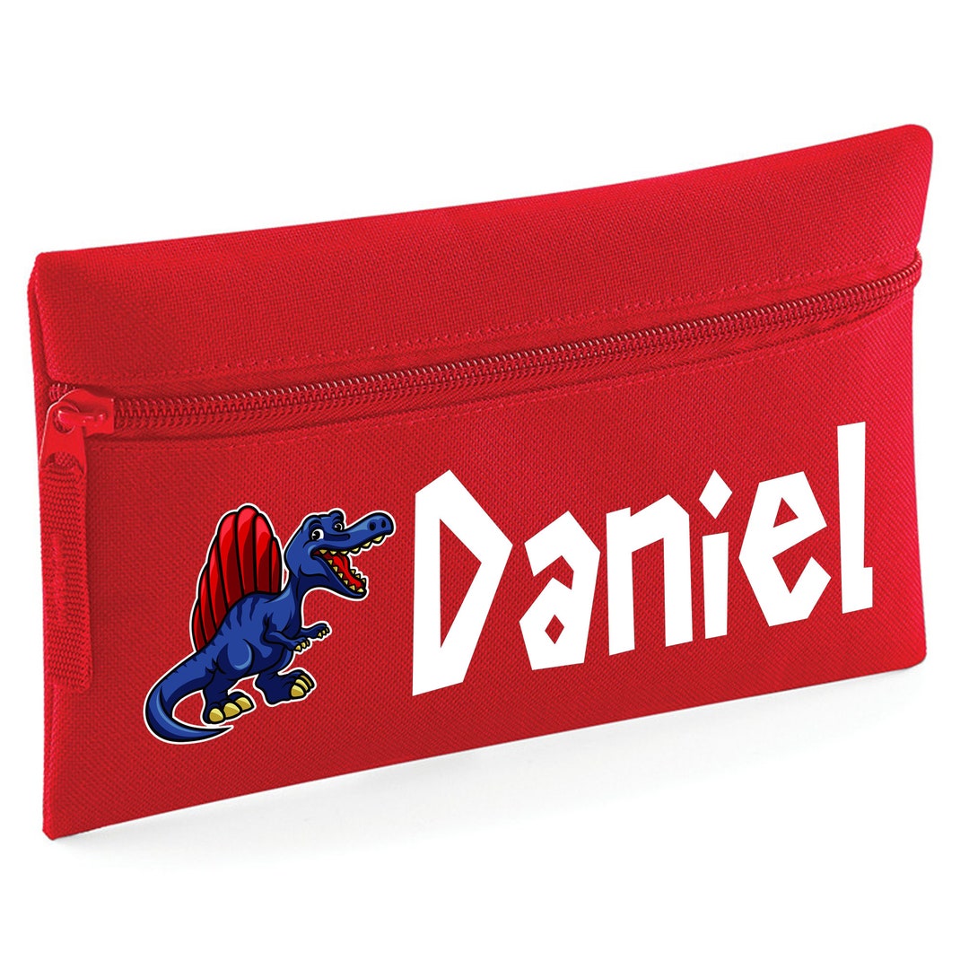 Personalised Cute Spinosaurus Dinosaur Pencil Case Any Name Etsy