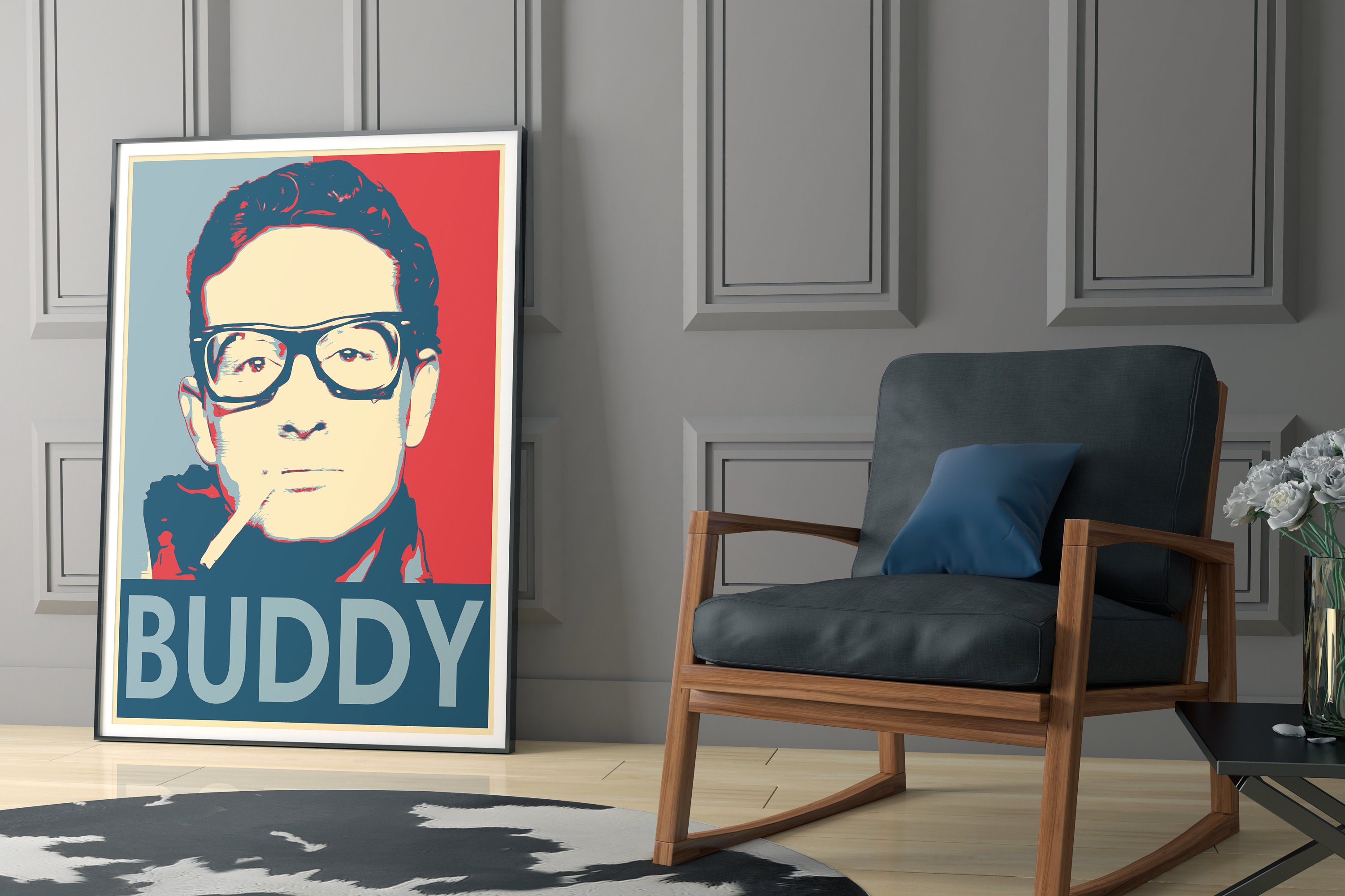 TNND Poster In Metallo 'Buddy Holly - Final Concert' | Targa In Latta Vintage 20x30 Cm | Decorazione Retrò Per Pub, Bar E Camerette - 2