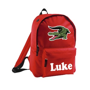 Sac à dos enfant crocodile personnalisé ajoutez le nom de votre choix garçons filles cartable livre amoureux des animaux alligator reptile lézard graphique cool