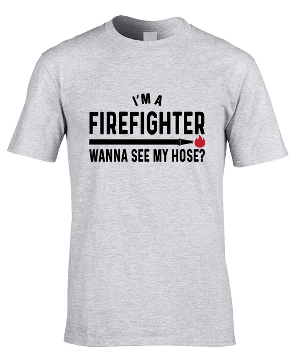 Mens Funny Firefighter Shirt - Where The Hose At Fireman Tshirt Mens Funny Firefighter Shirt - Where The Hose At Fireman Tshirt