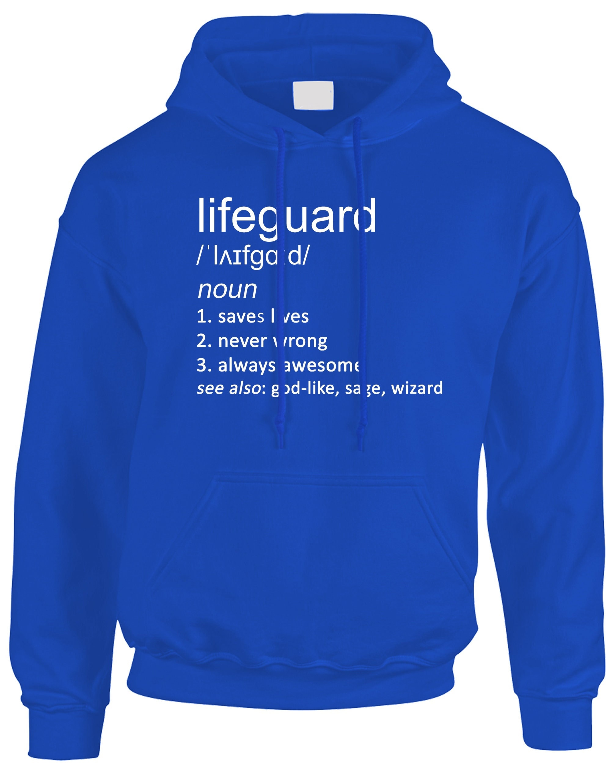 Lifeguard Definition Men's Hoodie Hoody Funny Job Work Occupation