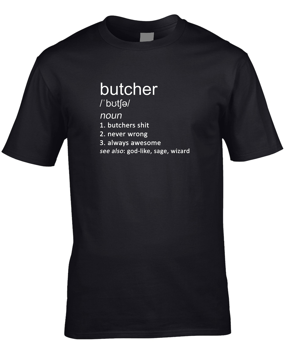 Butcher Definition T-shirt: Funny Meat Lover Gift - Etsy