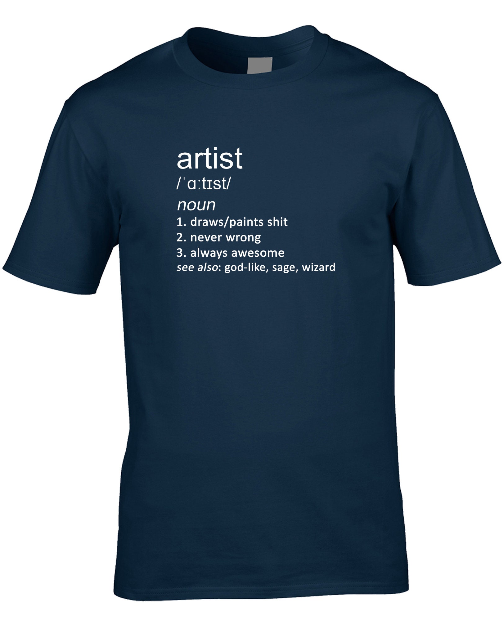 Artist Men's Funny Definition T-shirt Art Illustrator Draw Drawing