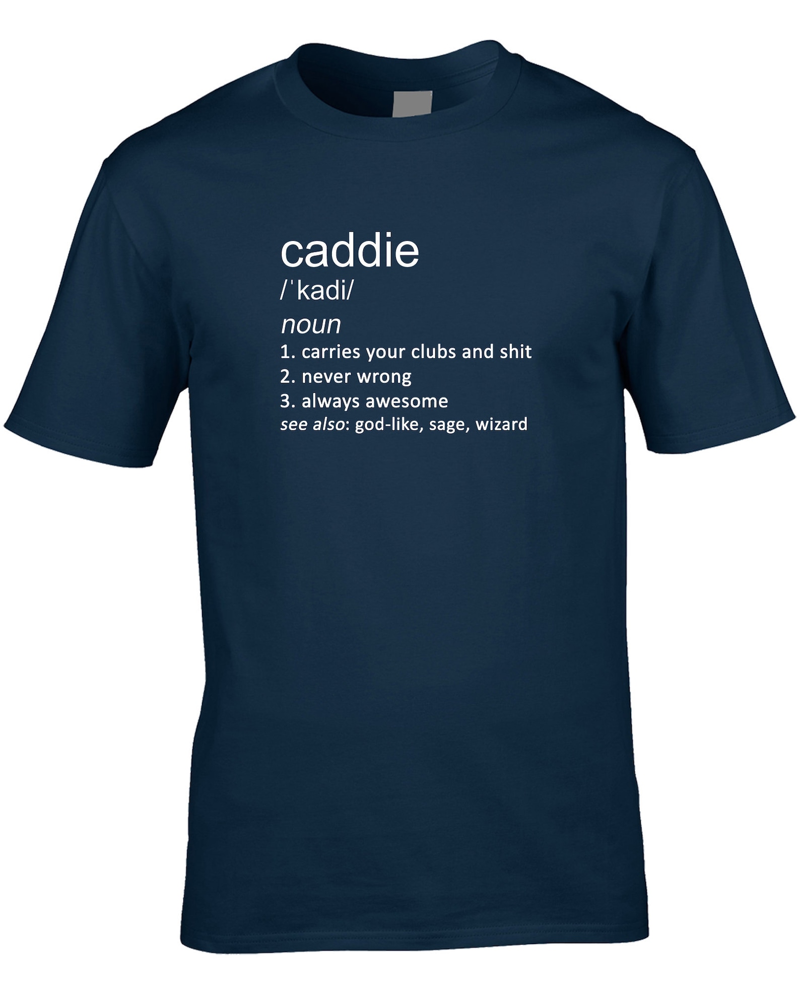 Caddie Men's Funny Definition Tshirt Golf Golfer Sport Etsy