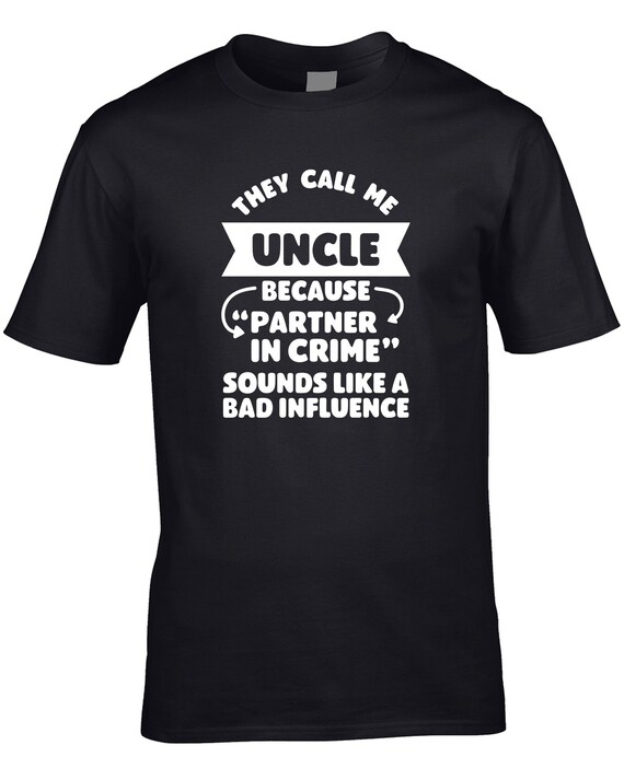 Funny Uncle Gift Shirt, Uncle Partner In Crime Shirt Funny Uncle Gift Shirt, Uncle Partner In Crime Shirt