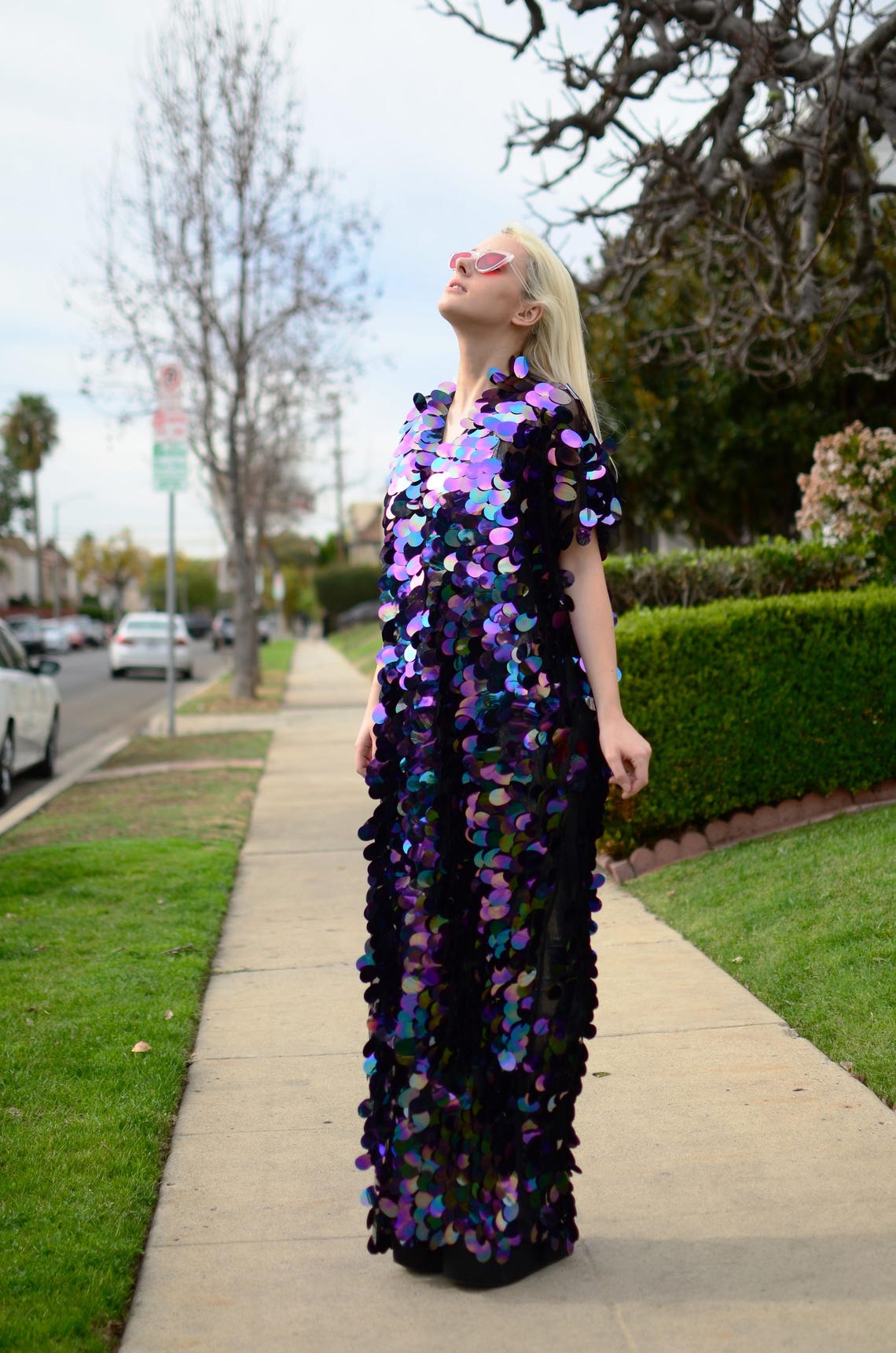 Black Sequin Kimono Long Sleeves Kimono EDC Etsy