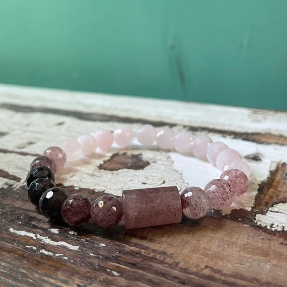 Buy Strawberry Quartz 8mm Beads for Mala Making