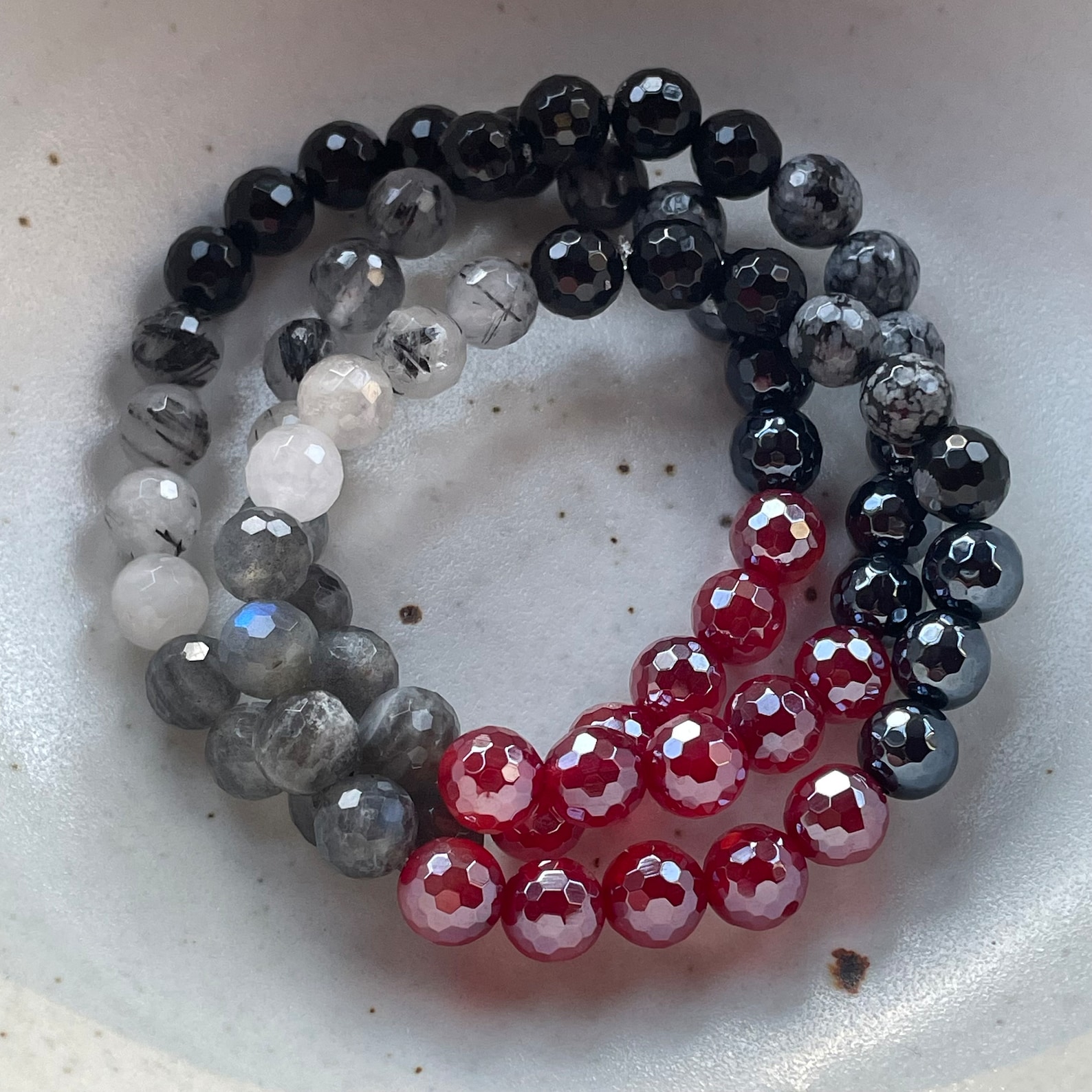 Vampire Protection Little Ombre Energy Vampire Protection Bracelet | Onyx, Obsidian ...