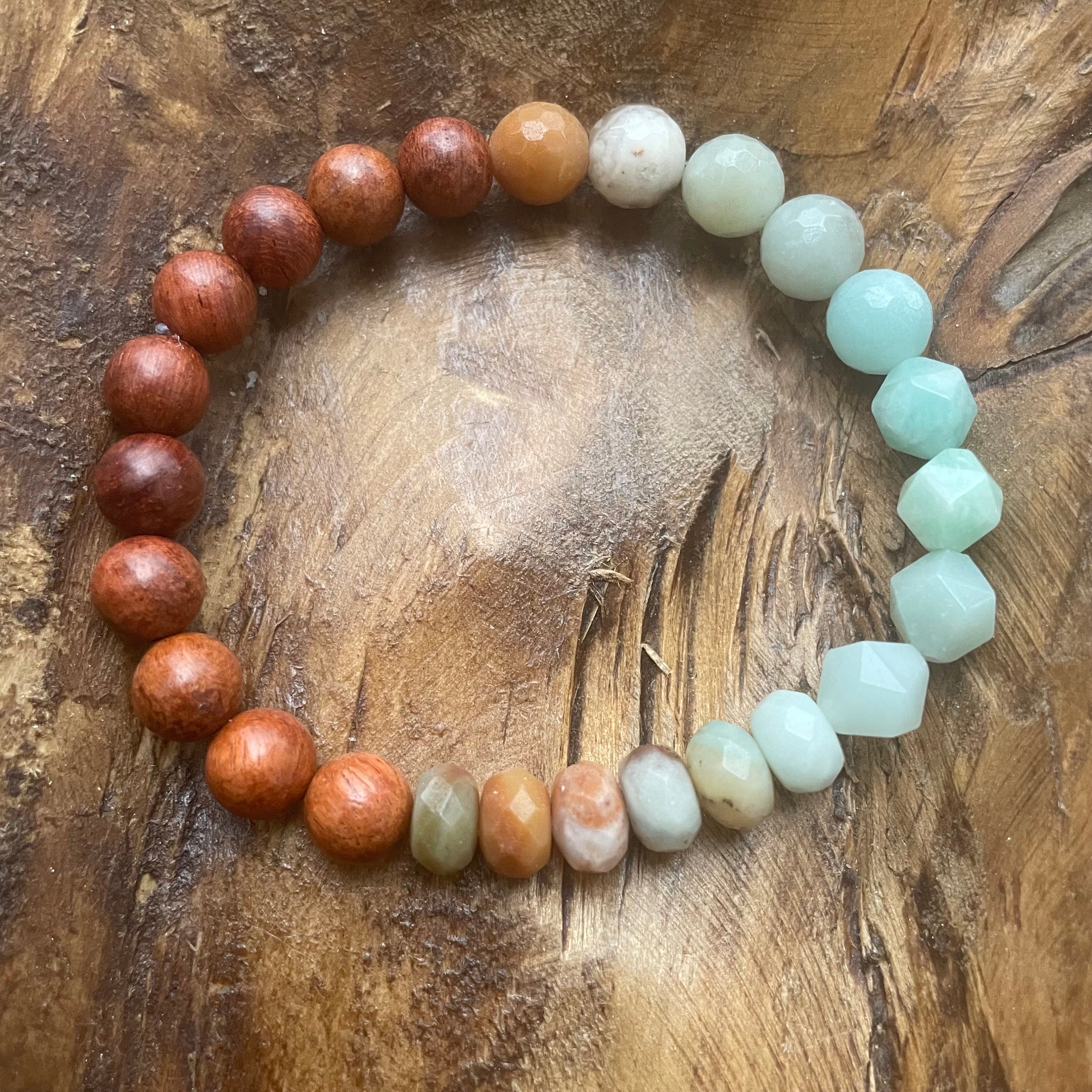 Posh Mini Beaded Bracelet | Amazonite - elliparr