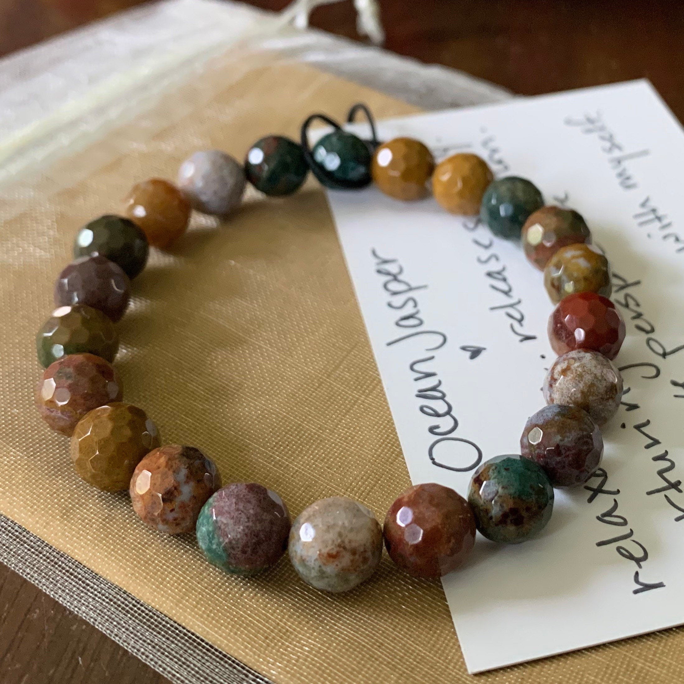 Jasper bead deals bracelet