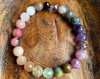 Love is Love Edition | You Are My Sunshine Bracelet | Pride Month | Rainbow Gemstones | 8 mm | Spiritual Junkies | Yoga + Meditation | Mala