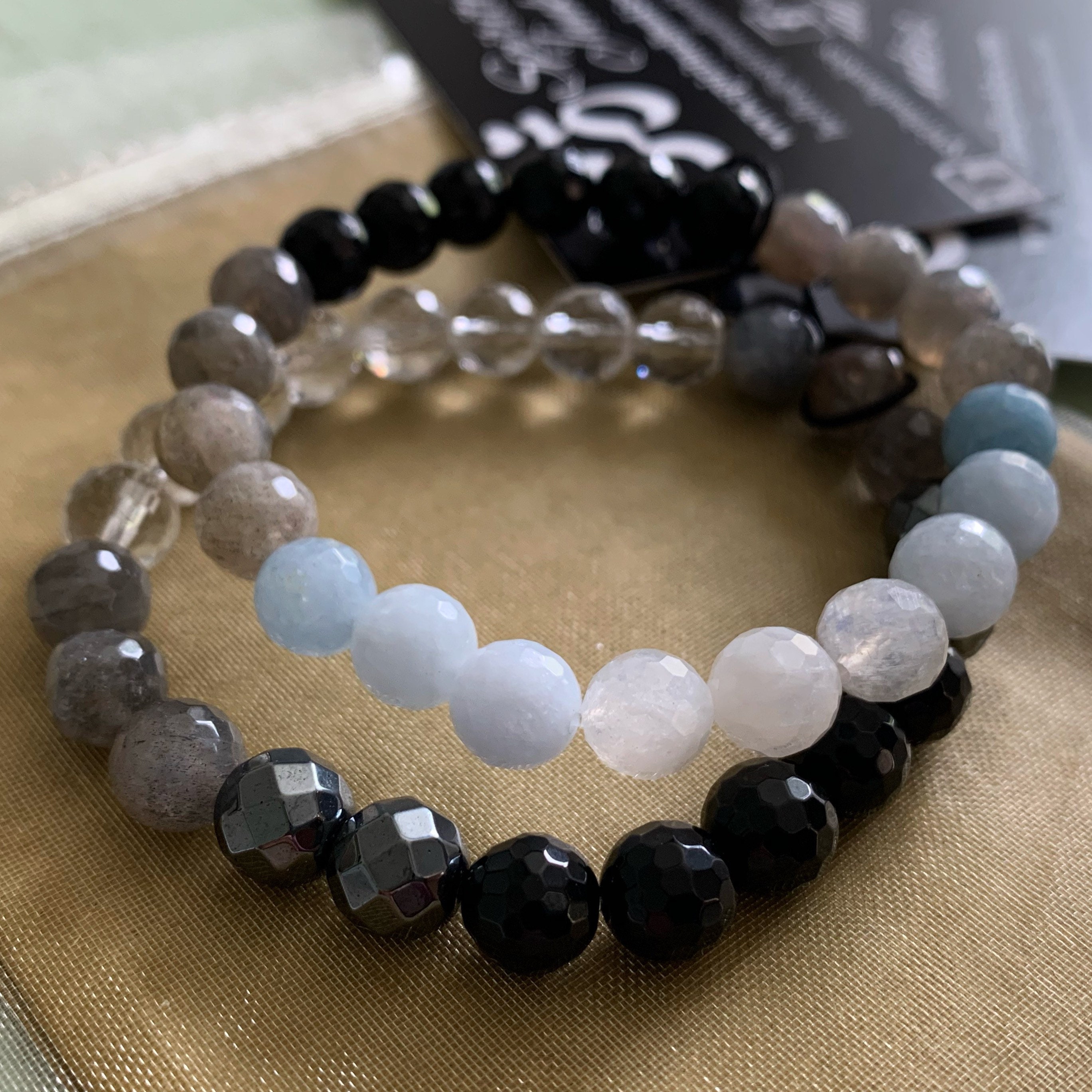 Celestial Jade' Faceted Bead Bracelet – Ashlen Designs