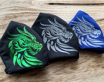 Download Dragon Face Mask Etsy