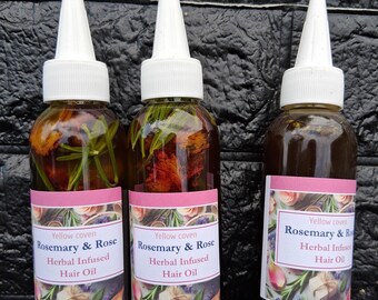 Rosemary Hair Growth  Oil, Scalp Oil, Natural Hair Oil, Relaxed Hair Oil 8oz