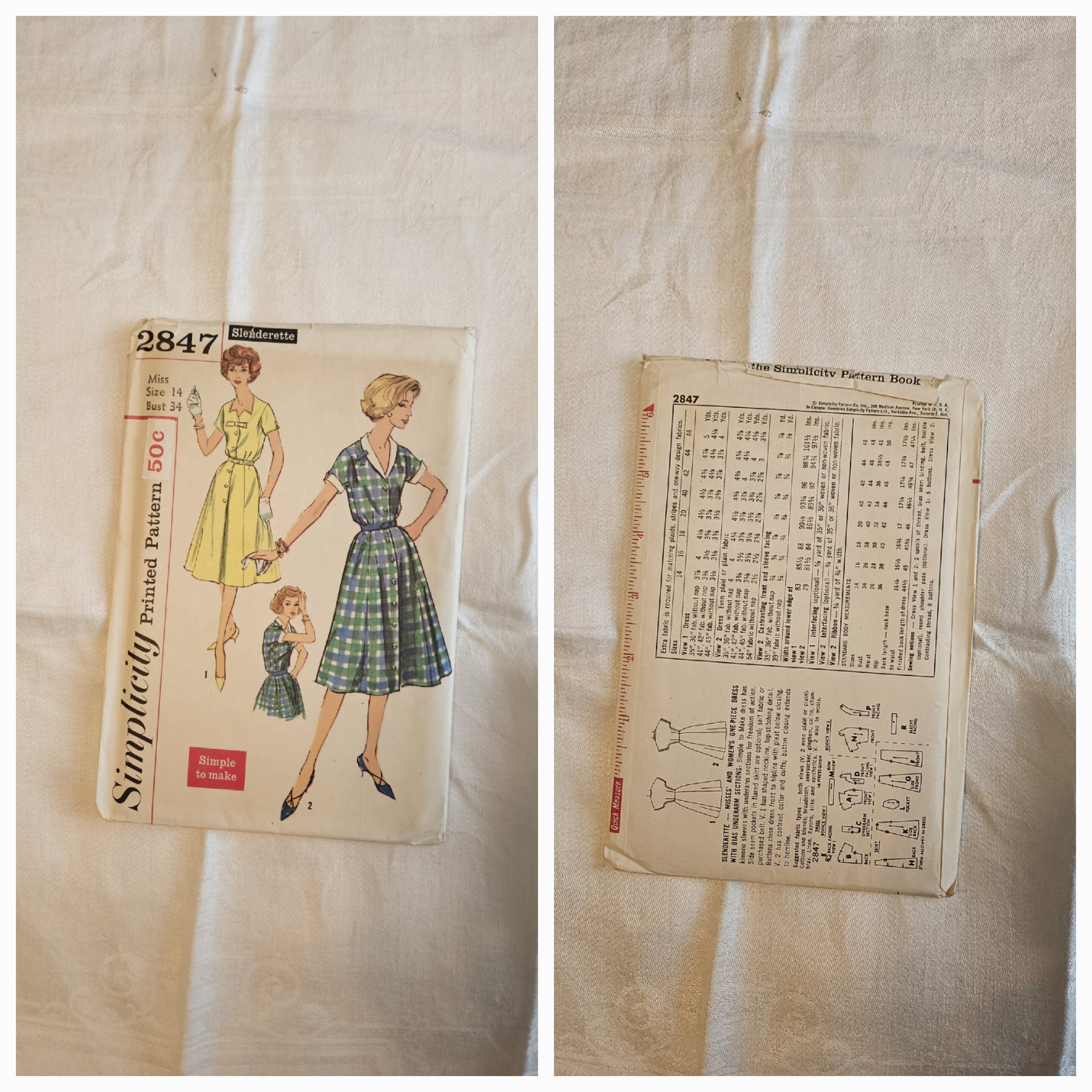 Vintage 1940s Simplicity Sewing Pattern (YOU PICK) - Etsy