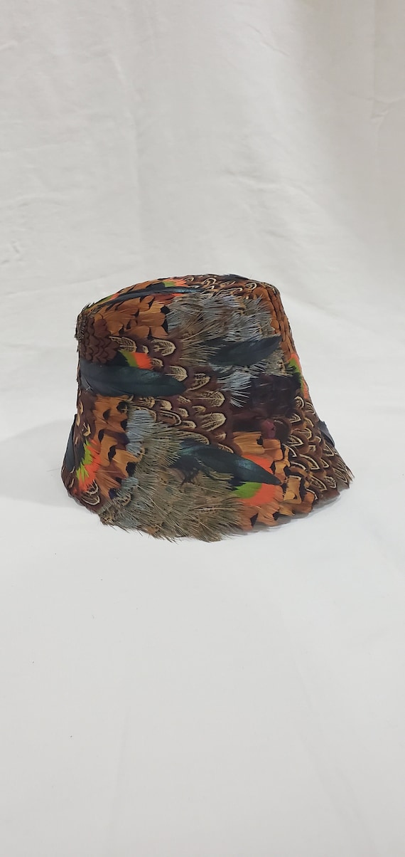 Vintage 1950's Pheasant Feather Hat