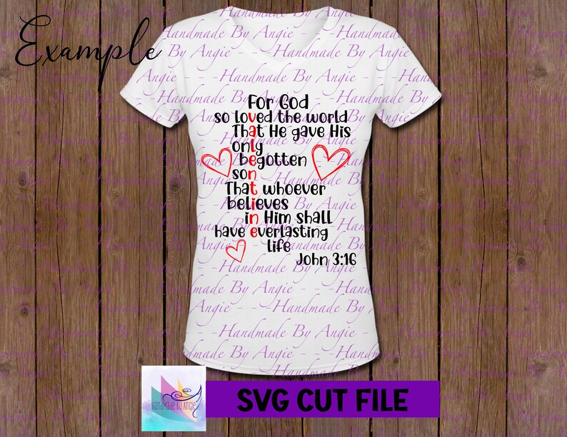 For God so Loved the World, John 3:16 SVG, Design, Bible Verse ...