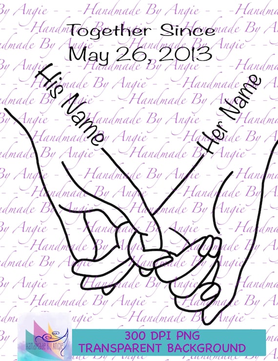 Holding Hands PNG Pinky Hold Love PNG Sublimation Design Etsy