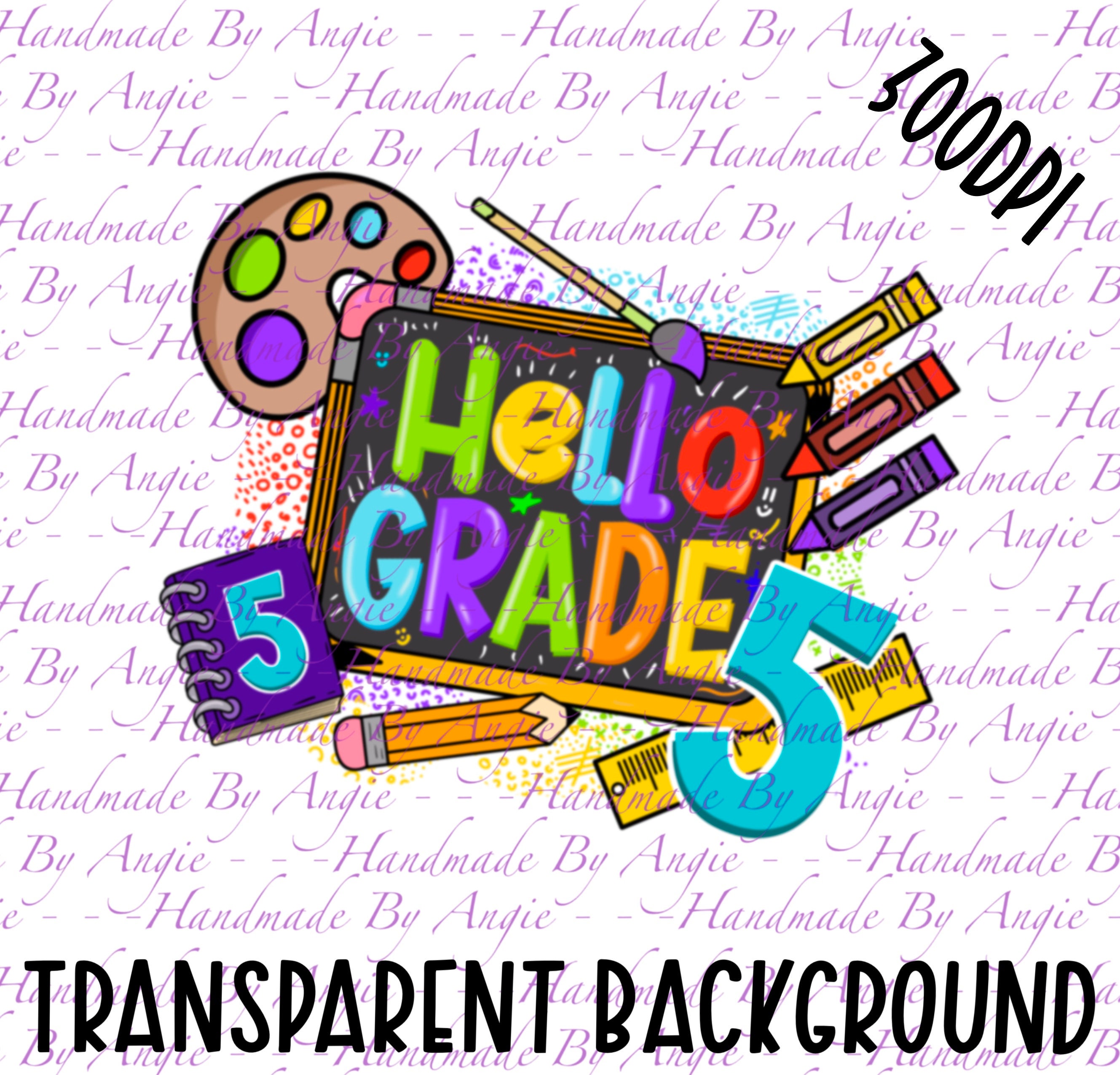 Hello Grade R School Grade, Hello Grade 5, PNG Design, Elementary School, Instant ...